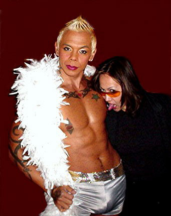 with my dear friend and legendary chanteuse/ cirque du soleil star raven-o